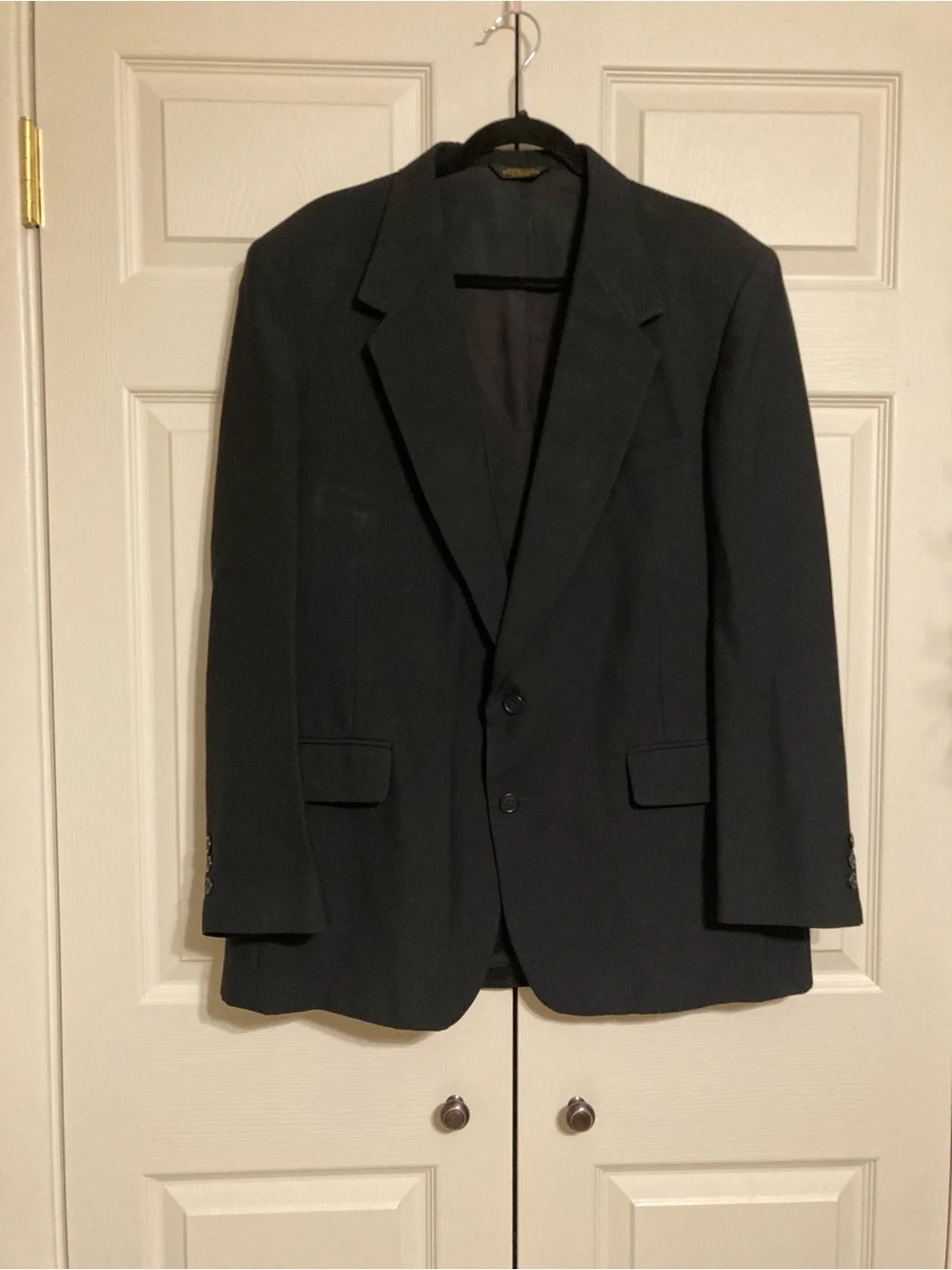 Towncraft Men’s black Two-Button Sport Coat size 44R